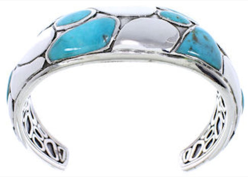Sterling Silver Southwest Jewelry Turquoise Cuff Bracelet MX27076